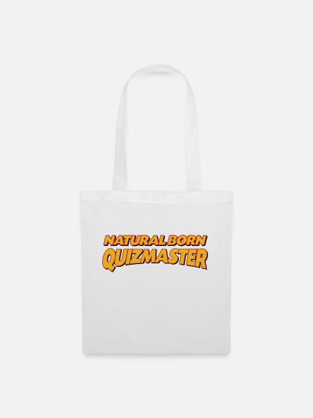 Natural born quizmaster 3col - Tote Bag - white