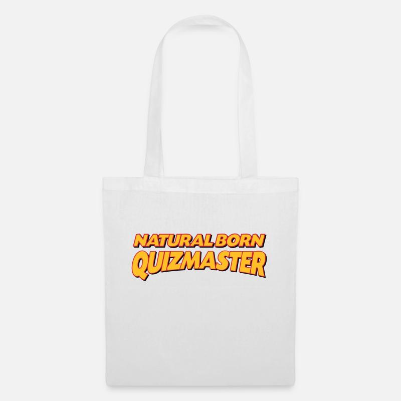 Natural born quizmaster 3col - Tote Bag - white