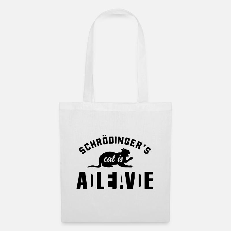 Le chat de Schrödinger - Sac en tissu - blanc