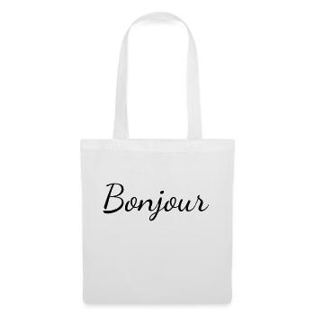 Bonjour - Sac en tissu - blanc - Devant