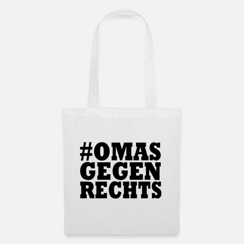 Omas gegen rechts - Stoffbeutel - Weiß