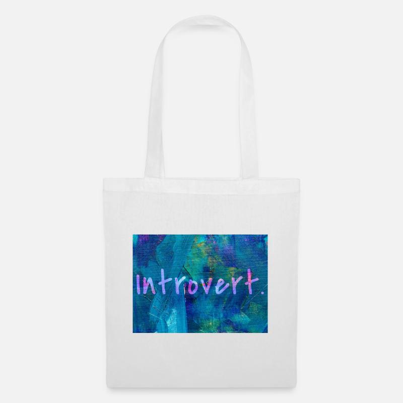 INTROVERT - Stoffbeutel - Weiß