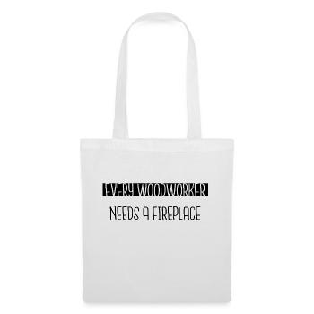Menuisier Happy Job - Sac en tissu - blanc - Devant