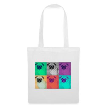 Pop Art Dog Design - Tote Bag - white - Front