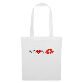 I love Switzerland, ECG, I love Switzerland - Tote Bag - white - Front