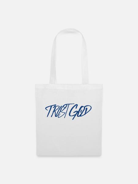 Trust god - Stoffbeutel - Weiß