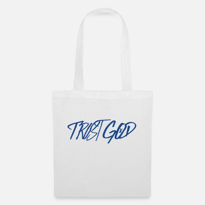 Trust god - Stoffbeutel - Weiß