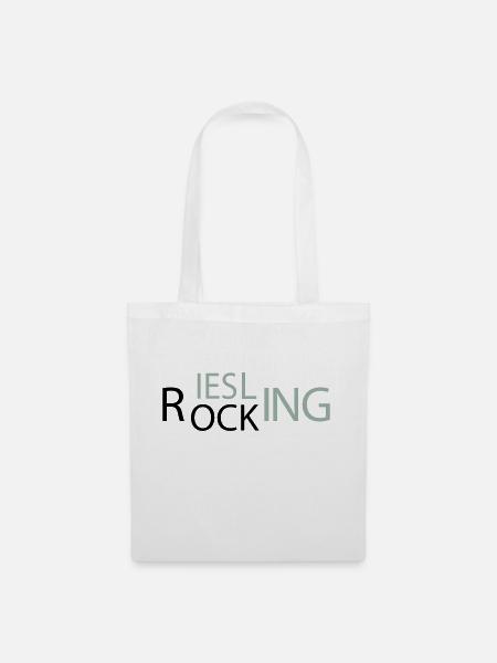 Rocking Riesling - Stoffbeutel - Weiß
