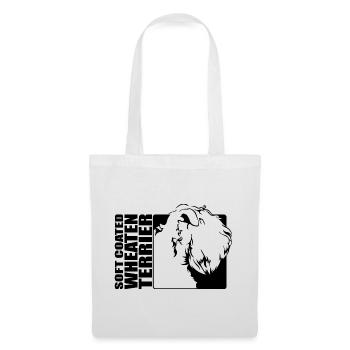 Profil Wheaten Terrier à poil doux Chiens Wilsigns - Sac en tissu - blanc - Devant