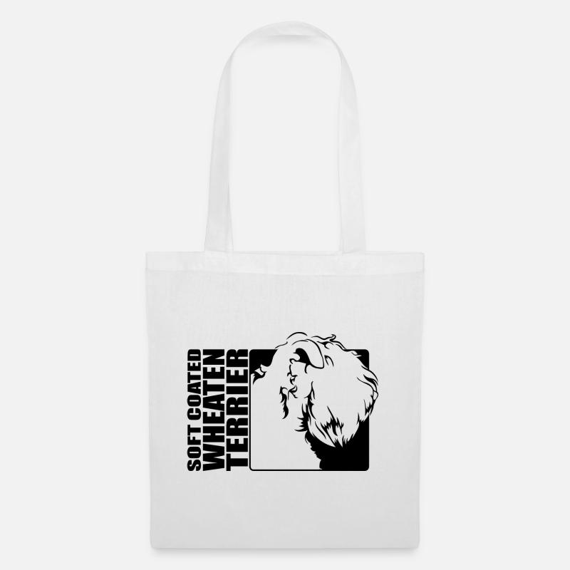 Soft Coated Wheaten Terrier Profile Dogs Wilsigns - Tote Bag - white