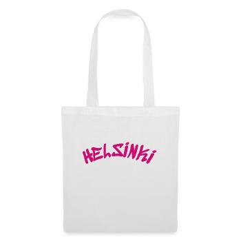 Helsinki - Finlande - Finlande - Suomi - Slogan - Sac en tissu - blanc - Devant