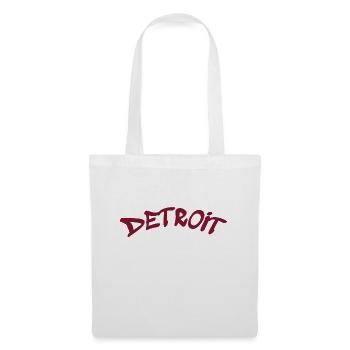 Détroit - Michigan - États-Unis - Amérique - Sac en tissu - blanc - Devant
