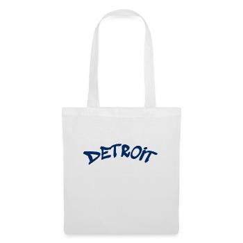 Détroit - Michigan - États-Unis - Amérique - Sac en tissu - blanc - Devant