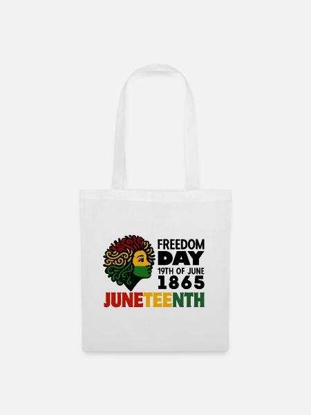 Juneteenth - Stoffbeutel - Weiß