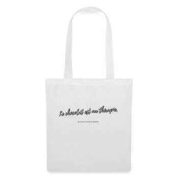 Chocolat thérapie - Sac en tissu - blanc - Devant