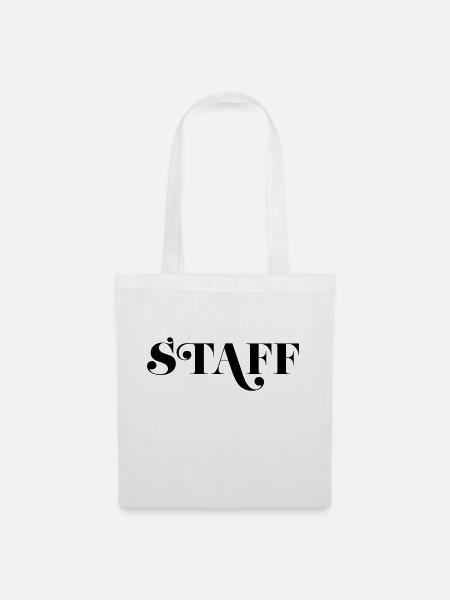 Staff - Stoffbeutel - Weiß