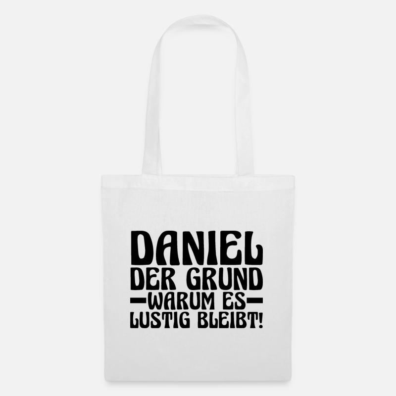 Vorname Daniel - Stoffbeutel - Weiß