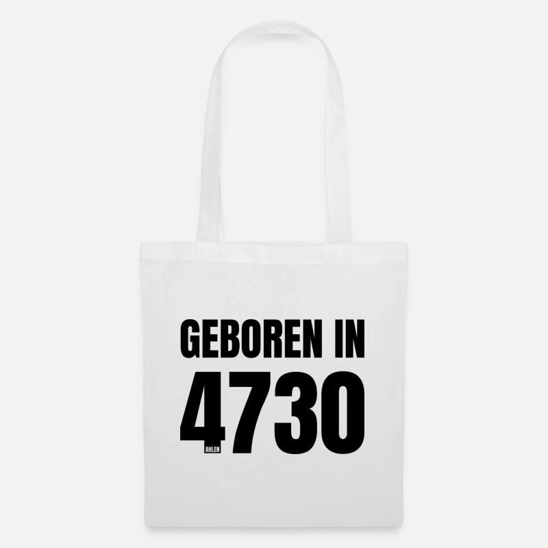 Design 17 – Geboren in 4730 - Stoffbeutel - Weiß