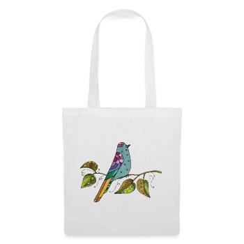 Colorful bird - Tote Bag - white - Front