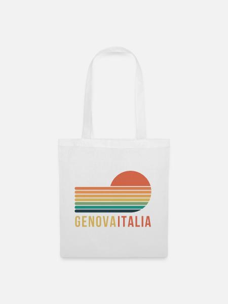 Genua, Italien - Stoffbeutel - Weiß