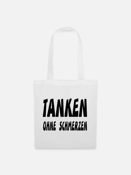 Tanken - Stoffbeutel - Weiß