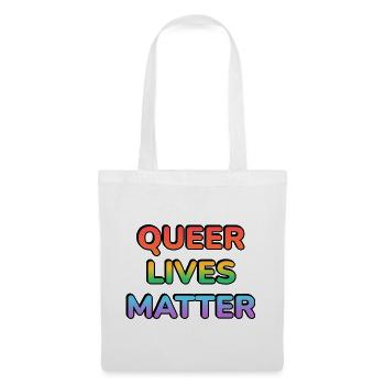 Queer Lives Matter Rainbow - Tote Bag - white - Front