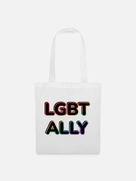 LGBT ALLY - Stoffbeutel - Weiß