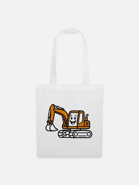 Excavator Kids - Stoffbeutel - Weiß