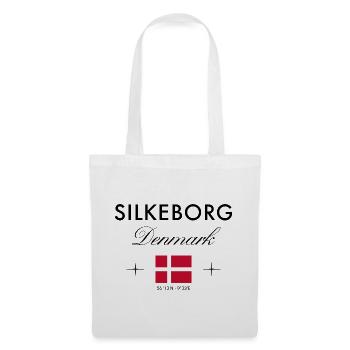 Silkeborg Denmark coordinates travel souvenir - Tote Bag - white - Front