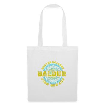 Baldur Bester Kollege Vintage Logo - Stoffbeutel - Weiß - Vorne