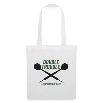 Darts :Double Trouble - Stoffbeutel - Weiß - Vorne