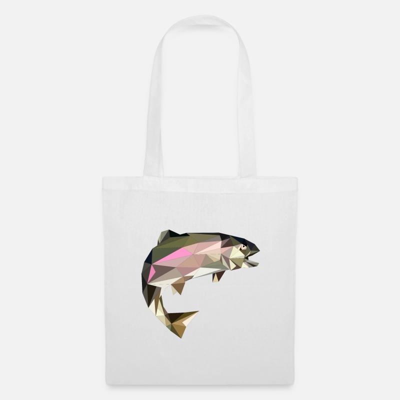 FVA truite magnetoscope - Sac en tissu - blanc