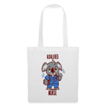 Koalified Nurse - Koala Animal Pun - Tote Bag - white - Front