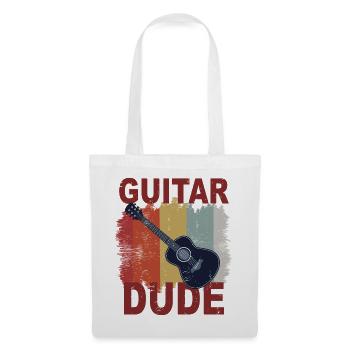 Gitarre - Stoffbeutel - Weiß - Vorne