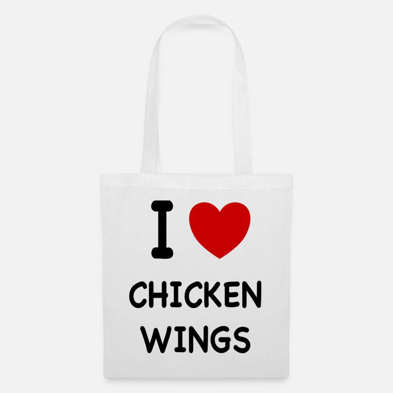 Chicken Wings - Stoffbeutel - Weiß