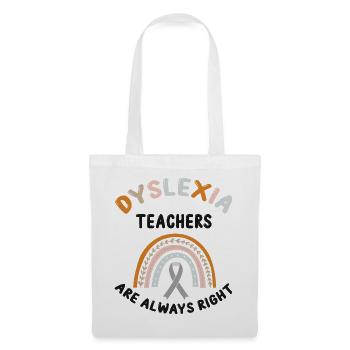 Dyslexia Therapy for Dyslexia Month - Tote Bag - white - Front