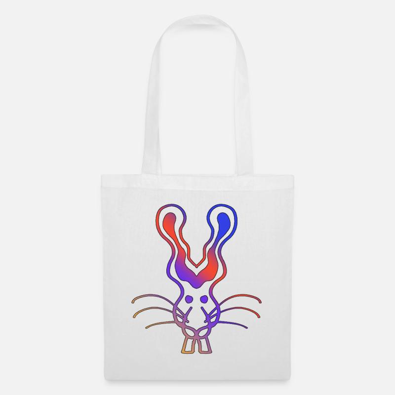 Angry Rabbit - Stoffbeutel - Weiß