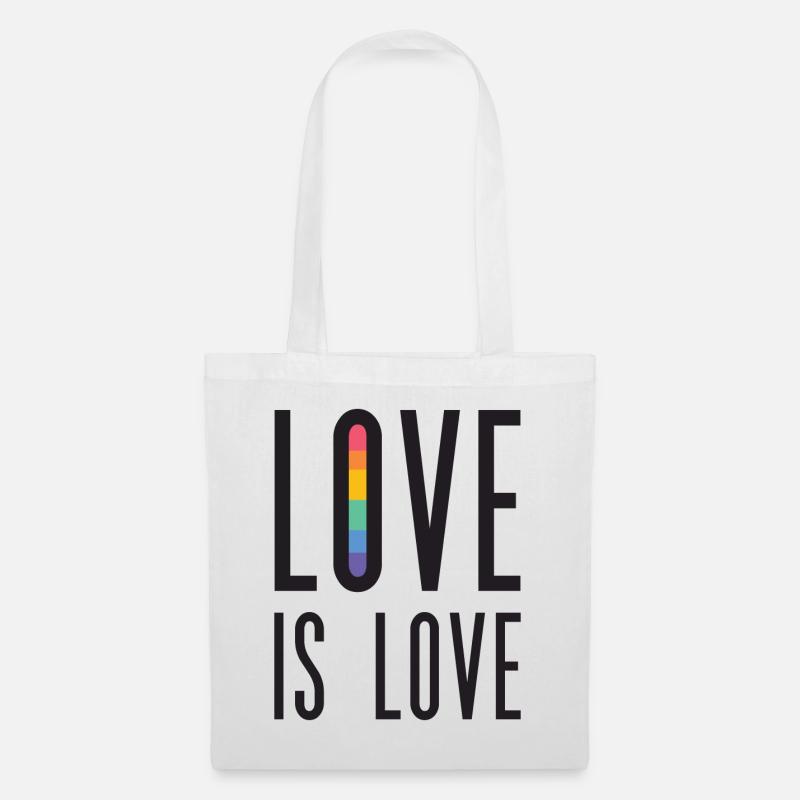 LGBT Pride Month - Liebe ist Liebe - Stoffbeutel - Weiß