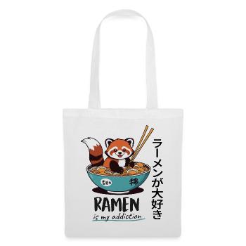 Mignon panda roux dans un bol de ramen - Sac en tissu - blanc - Devant
