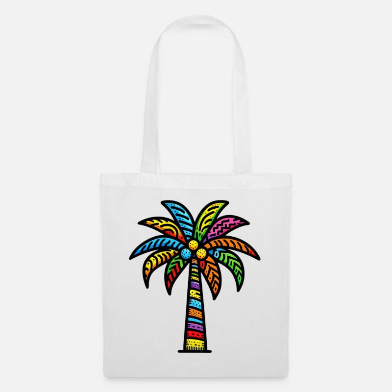 Palm tree - Tote Bag - white