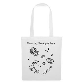 Houston, I have problems | Cats Universe | Katzen - Stoffbeutel - Weiß - Vorne