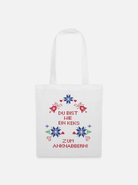 Advent, Pfefferkuchen - Stoffbeutel - Weiß
