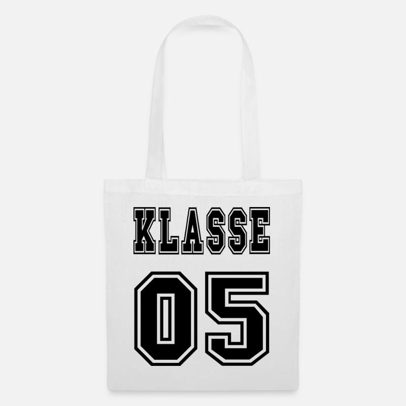 KLASSE 5 - Fünftklässler - weiterführende Schule - Stoffbeutel - Weiß