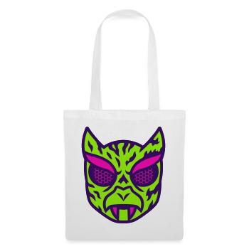 Masque Vipère Néon - Sac en tissu - blanc - Devant