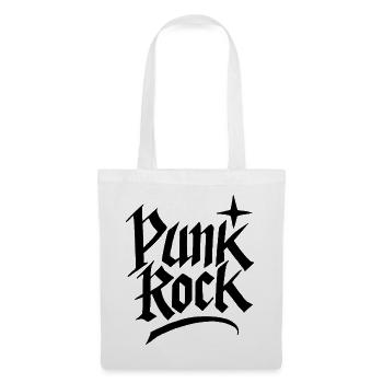 Lettrage gothique punk rock - Sac en tissu - blanc - Devant