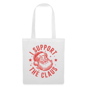 Ich unterstütze den Claus - Stoffbeutel - Weiß - Vorne
