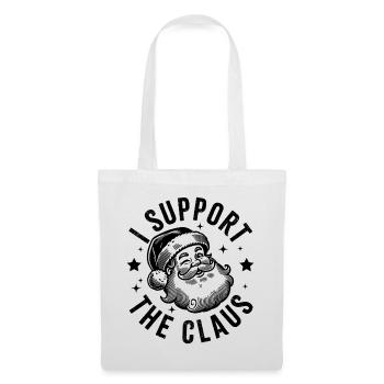 Je soutiens le Père Noël - Sac en tissu - blanc - Devant
