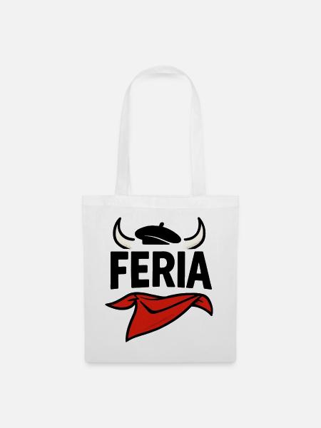 Feria – Baskenland - Stoffbeutel - Weiß