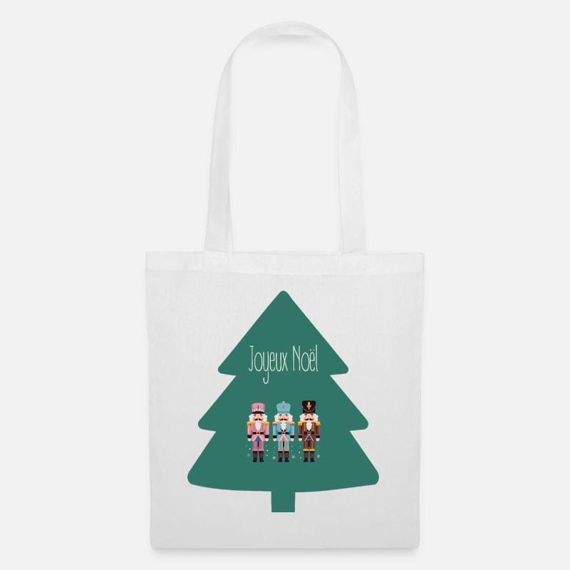 Frohe Weihnachten - Stoffbeutel - Weiß