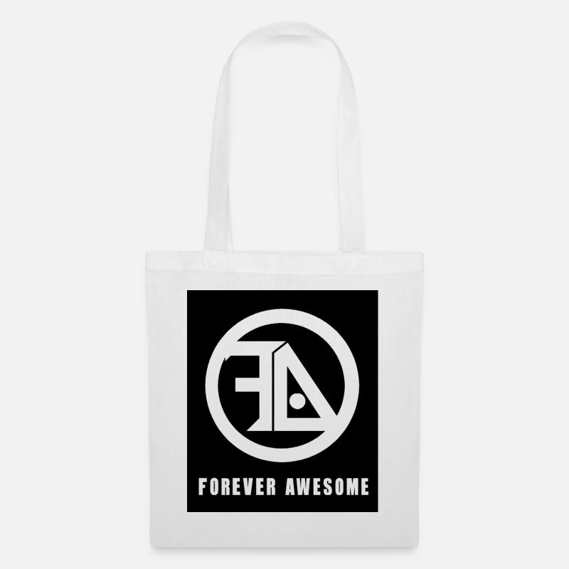 Forever awesome black and white - Tote Bag - white